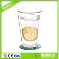 320ml Wholesale Handmade Double Wall Glass Cup